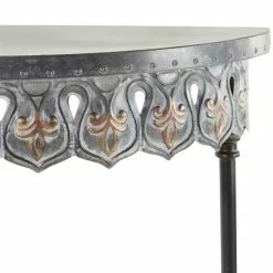 Grayson Lane Grey Metal Farmhouse Console Table