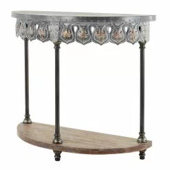 Grayson Lane Grey Metal Farmhouse Console Table -GRAYSON LANE SHOP 330862169 AlternateImage5