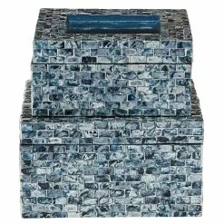 Grayson Lane 2-Piece 5.3-in X 9.7-in Blue Casual Box -GRAYSON LANE SHOP 330862180 AlternateImage4