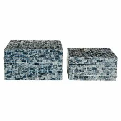 Grayson Lane 2-Piece 5.3-in X 9.7-in Blue Casual Box -GRAYSON LANE SHOP 330862180 AlternateImage5