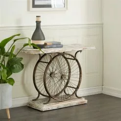 Grayson Lane White Wood Rustic Console Table -GRAYSON LANE SHOP 330862181 AlternateImage1