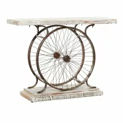 Grayson Lane White Wood Rustic Console Table -GRAYSON LANE SHOP 330862181 MainImage 001