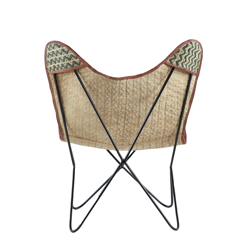 Grayson Lane Rustic Multiple Colours/Cotton Butterfly Chair 2 Grayson Lane Rustic Multiple Colours/Cotton Butterfly Chair - Image 2