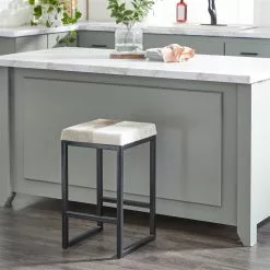 Grayson Lane Black Counter Height (22-in To 26-in) Upholstered Bar Stool -GRAYSON LANE SHOP 330862247 AlternateImage1