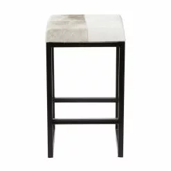 Grayson Lane Black Counter Height (22-in To 26-in) Upholstered Bar Stool