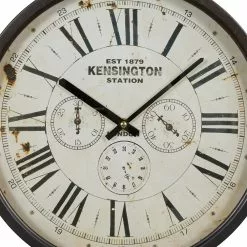 Grayson Lane 14-in X 14-in Brown Analogue Round Wall Standard Clock -GRAYSON LANE SHOP 330862302 AlternateImage4