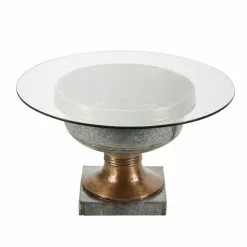 Grayson Lane Grey Tempered Glass And Metal Coffee Table -GRAYSON LANE SHOP 330862321 AlternateImage5