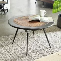 Grayson Lane Grey Teak And Metal Coffee Table -GRAYSON LANE SHOP 330862329 AlternateImage1