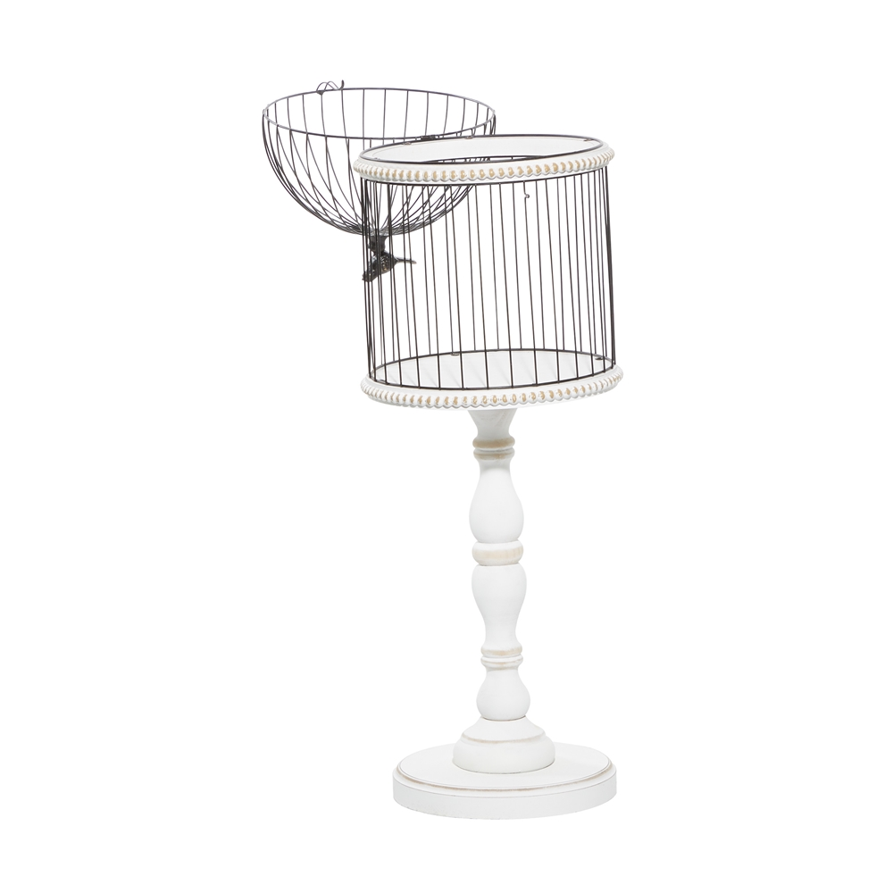 Grayson Lane 1-Piece 44-in X 14-in White American Colonial Birdcage 4 Grayson Lane 1-Piece 44-in X 14-in White American Colonial Birdcage - Image 4