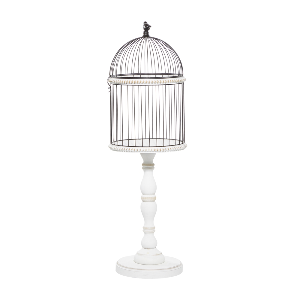 Grayson Lane 1-Piece 44-in X 14-in White American Colonial Birdcage 7 Grayson Lane 1-Piece 44-in X 14-in White American Colonial Birdcage - Image 7