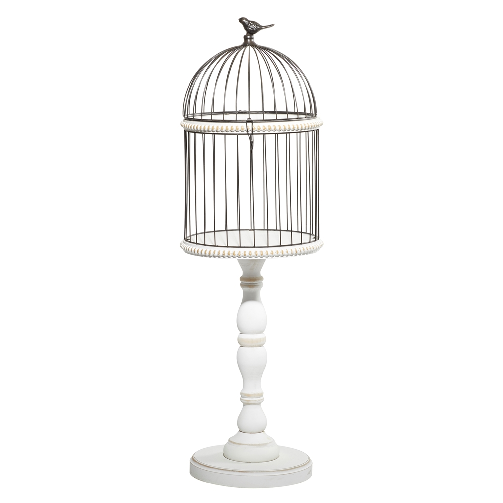 Grayson Lane 1-Piece 44-in X 14-in White American Colonial Birdcage 2 Grayson Lane 1-Piece 44-in X 14-in White American Colonial Birdcage - Image 2