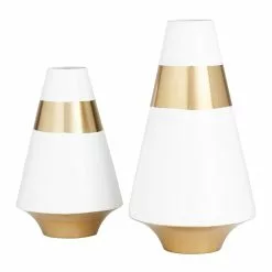 Grayson Lane 2-Piece 14.05-in X 7.70-in White Modern Vase -GRAYSON LANE SHOP 330862354 AlternateImage4