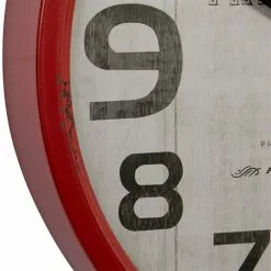 Grayson Lane 14-in X 14-in Red Analogue Round Wall Standard Clock -GRAYSON LANE SHOP 330862355 AlternateImage3