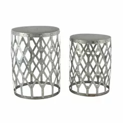 Grayson Lane 2-Piece Transitional Metal Accent Table Set