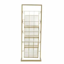 Grayson Lane 1-Piece 34-in X 10-in Gold Contemporary Magazine Rack Holder 11 Grayson Lane 1-Piece 34-in X 10-in Gold Contemporary Magazine Rack Holder -GRAYSON LANE SHOP 330862444 AlternateImage6