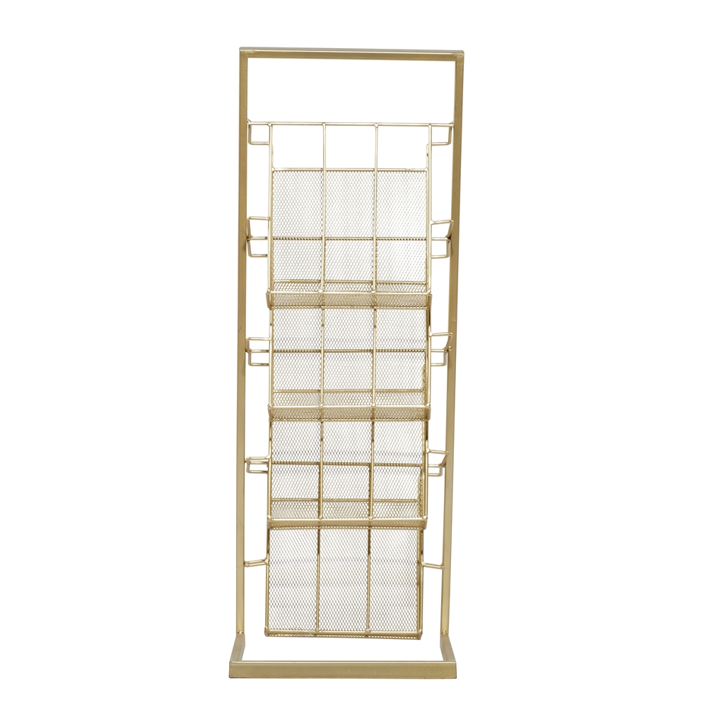 Grayson Lane 1-Piece 34-in X 10-in Gold Contemporary Magazine Rack Holder 5 Grayson Lane 1-Piece 34-in X 10-in Gold Contemporary Magazine Rack Holder - Image 5
