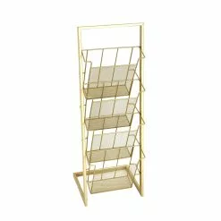 Grayson Lane 1-Piece 34-in X 10-in Gold Contemporary Magazine Rack Holder 12 Grayson Lane 1-Piece 34-in X 10-in Gold Contemporary Magazine Rack Holder -GRAYSON LANE SHOP 330862444 MainImage 001