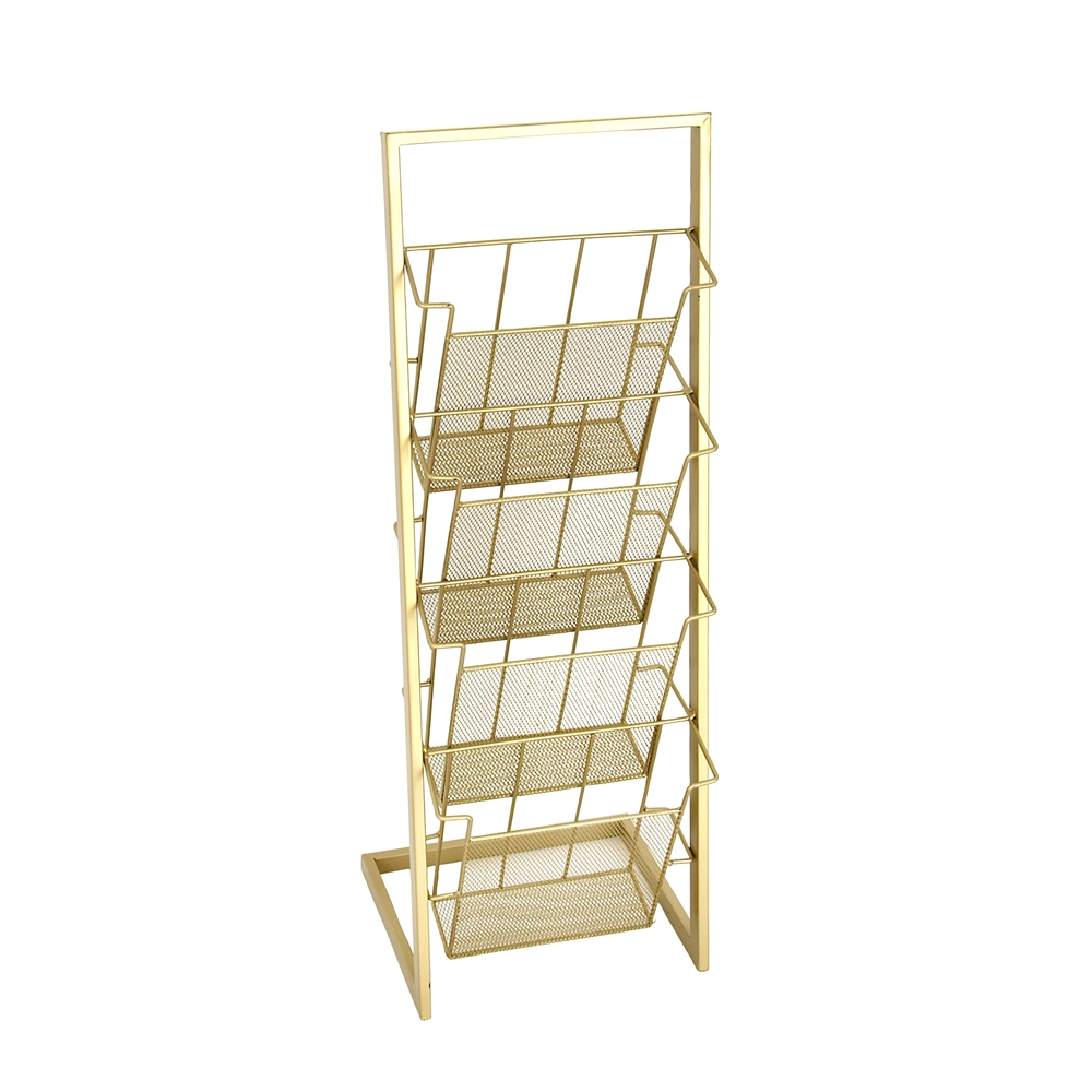 Grayson Lane 1-Piece 34-in X 10-in Gold Contemporary Magazine Rack Holder 6 Grayson Lane 1-Piece 34-in X 10-in Gold Contemporary Magazine Rack Holder - Image 6