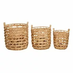 Grayson Lane Brown Sea Grass Storage Baskets - Set Of 3 -GRAYSON LANE SHOP 330862474 AlternateImage7