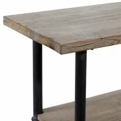 Grayson Lane Wood Industrial Console Table