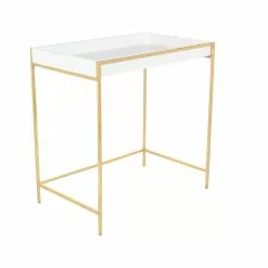 Grayson Lane Gold And White Modern Console Tables - Set Of 2 -GRAYSON LANE SHOP 330862489 AlternateImage5