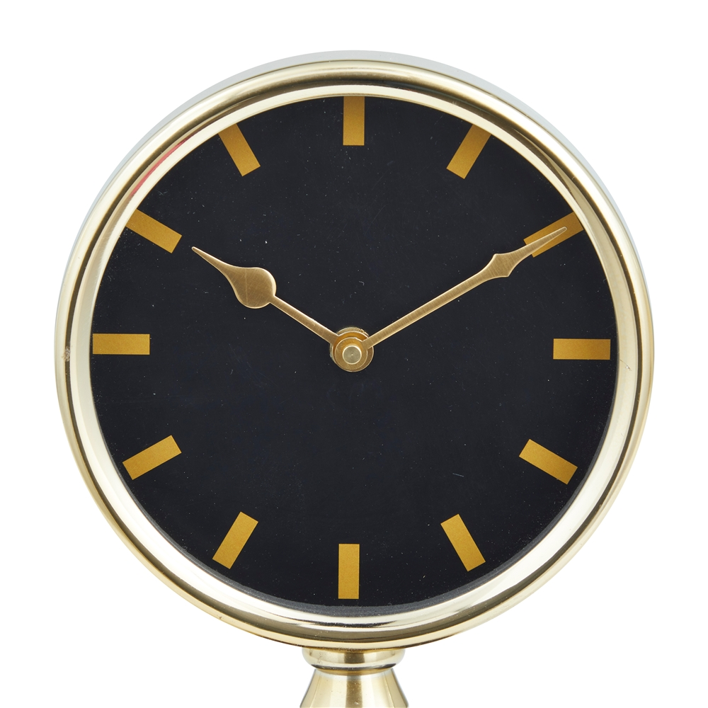 Grayson Lane Analog Gold Round Tabletop Clock 5 Grayson Lane Analog Gold Round Tabletop Clock - Image 5