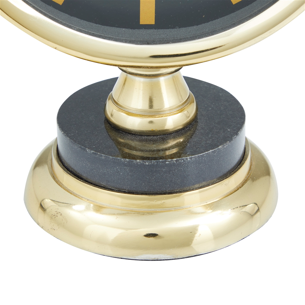 Grayson Lane Analog Gold Round Tabletop Clock 3 Grayson Lane Analog Gold Round Tabletop Clock - Image 3