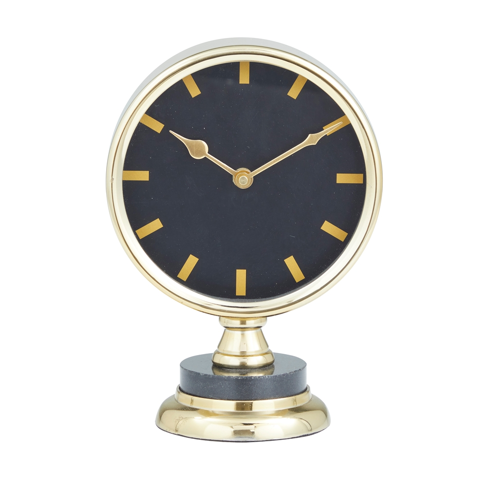 Grayson Lane Analog Gold Round Tabletop Clock 1 Grayson Lane Analog Gold Round Tabletop Clock