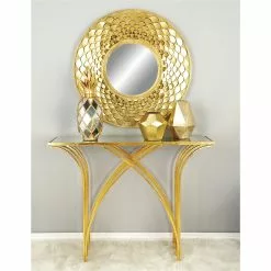 Grayson Lane Gold Modern Console Table -GRAYSON LANE SHOP 330862561 AlternateImage1