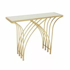 Grayson Lane Gold Modern Console Table
