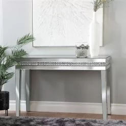 Grayson Lane Silver Mirrored Glam Console Table -GRAYSON LANE SHOP 330862579 AlternateImage1