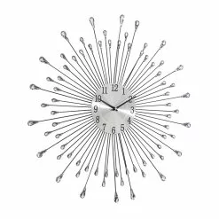 Grayson Lane Silver Analog Round Wall Clock -GRAYSON LANE SHOP 330862608 AlternateImage5