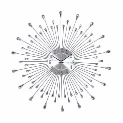 Grayson Lane Silver Analog Round Wall Clock -GRAYSON LANE SHOP 330862608 MainImage 001