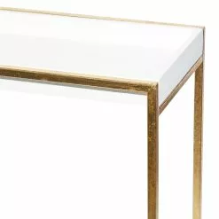 Grayson Lane White And Gold Modern Console Tables - Set Of 2 -GRAYSON LANE SHOP 330862624 AlternateImage3