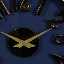 Grayson Lane Blue Aluminum Analog Round Wall Clock -GRAYSON LANE SHOP 330862676 AlternateImage4