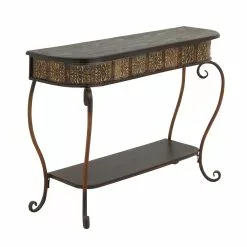 Grayson Lane Brown Rustic Console Table