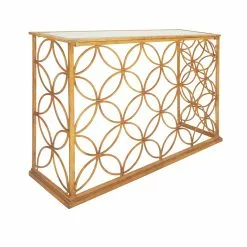 Grayson Lane Gold Mirrored Rustic Console Table -GRAYSON LANE SHOP 330862703 AlternateImage5