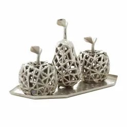 Grayson Lane Silver Aluminum Tray With Fruits -GRAYSON LANE SHOP 330862769 AlternateImage3