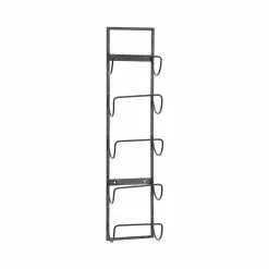 Grayson Lane 6-in X 25-in Black Metal Wine Rack