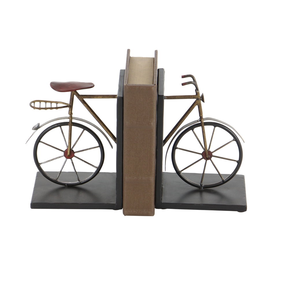 Grayson Lane Black Metal Bicycle Bookends - Set Of 2 4 Grayson Lane Black Metal Bicycle Bookends - Set Of 2 - Image 4