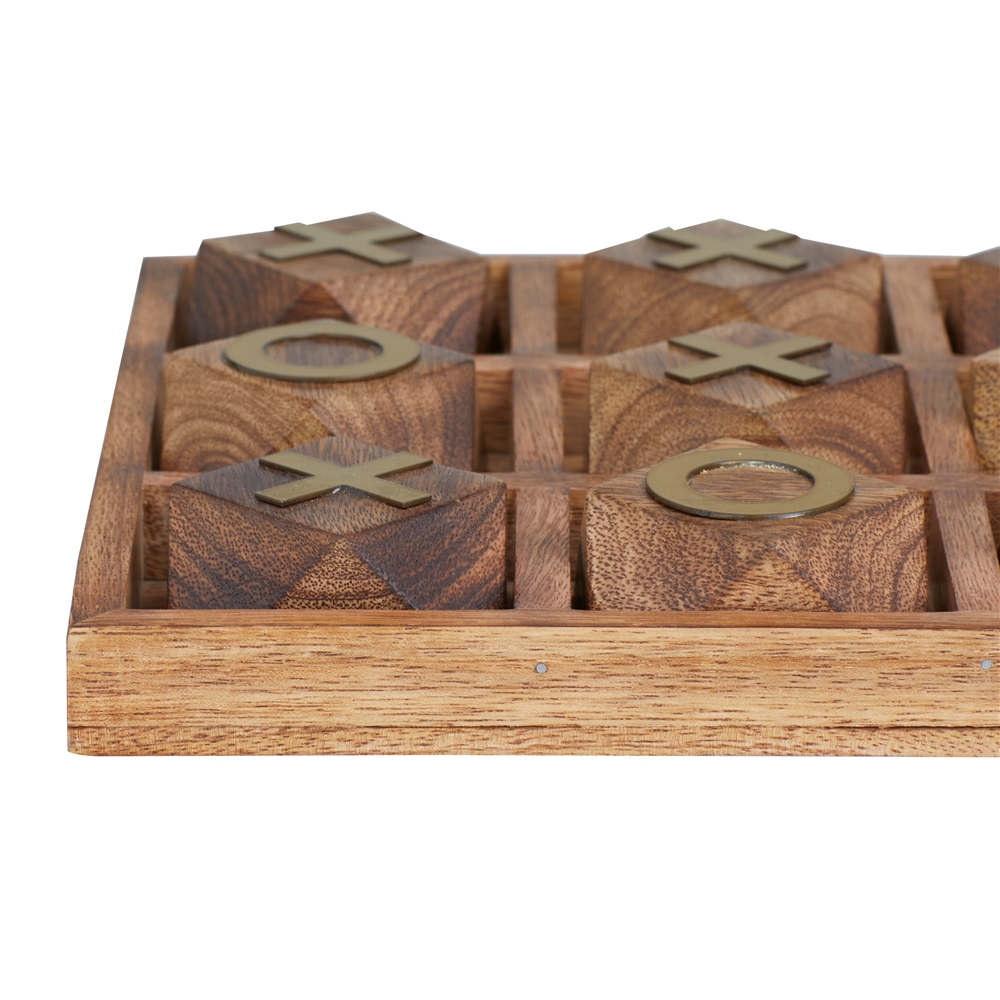 Grayson Lane Brown Mango Wood Game Set 2 Grayson Lane Brown Mango Wood Game Set - Image 2