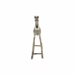 Grayson Lane White Wood Horse Sculpture 9 Grayson Lane White Wood Horse Sculpture -GRAYSON LANE SHOP 330862850 AlternateImage3