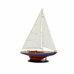 Grayson Lane Dark Brown Wood Sail Boat Sculpture