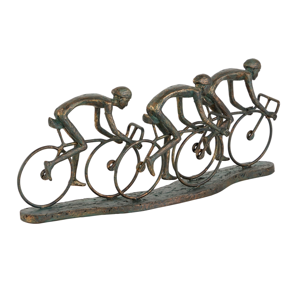 Grayson Lane Bronze Polystone Bicycle Sculpture 5 Grayson Lane Bronze Polystone Bicycle Sculpture - Image 5