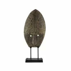 Grayson Lane Black Teak Wood Mask -GRAYSON LANE SHOP 330862909 AlternateImage4