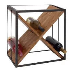 Grayson Lane 15-in X 16-in Brown Wood Wine Rack -GRAYSON LANE SHOP 330862949 MainImage 001