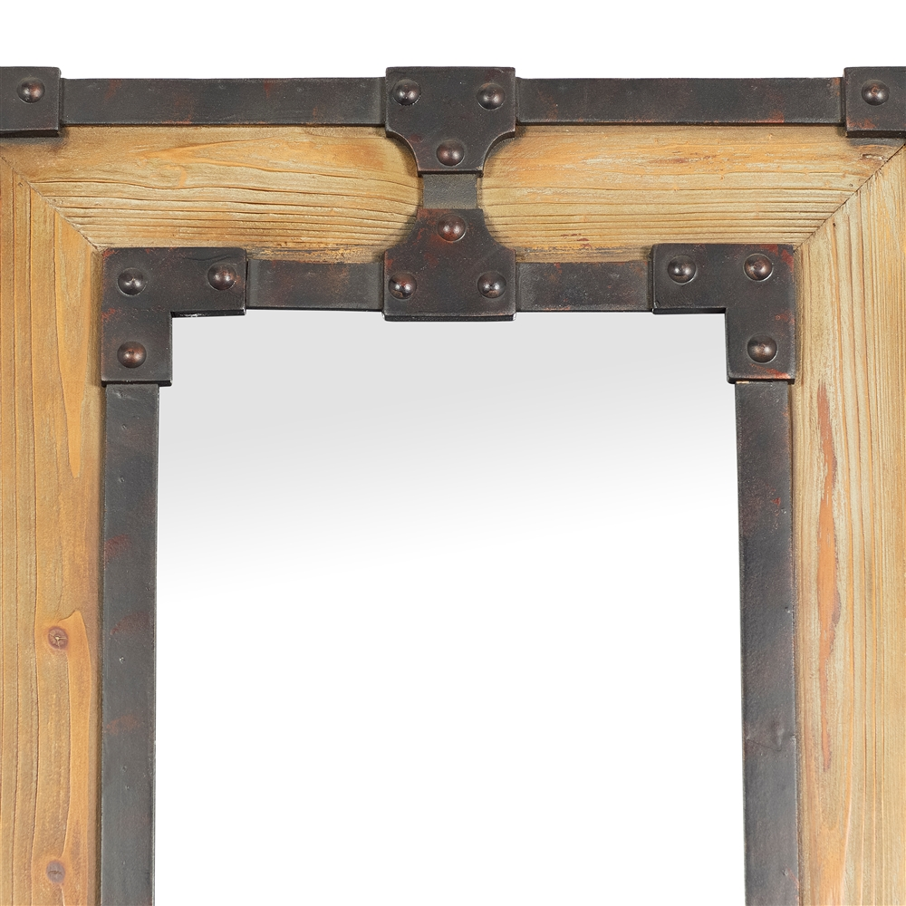 Grayson Lane 68-in L X 20.88-in W Rustic Rectangle Brown Framed Floor Mirror 1 Grayson Lane 68-in L X 20.88-in W Rustic Rectangle Brown Framed Floor Mirror