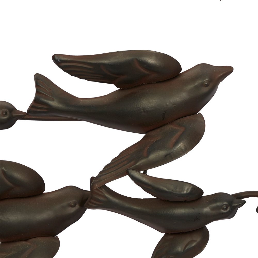 Grayson Lane 18-in H X 69-in W Black Metal Coastal Birds Wall Accent 4 Grayson Lane 18-in H X 69-in W Black Metal Coastal Birds Wall Accent - Image 4