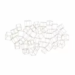 Grayson Lane 27-in H X 48-in W Gold Metal Modern/Contemporary Abstract Wall Accent