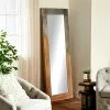 Grayson Lane 71-in L X 27.70-in W Farmhouse Rectangle Cream Framed Wall Mirror
